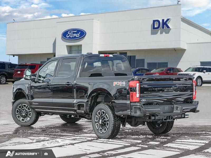 NEW 2026 Ford F-350 Super Duty Platinum - Agate Black Exterior / BLACK ONYX/BLUE LEATHER Interior - $120,761 - Stock #D60311 - VIN 1FT8W3BT6TED85081 - Photo 4