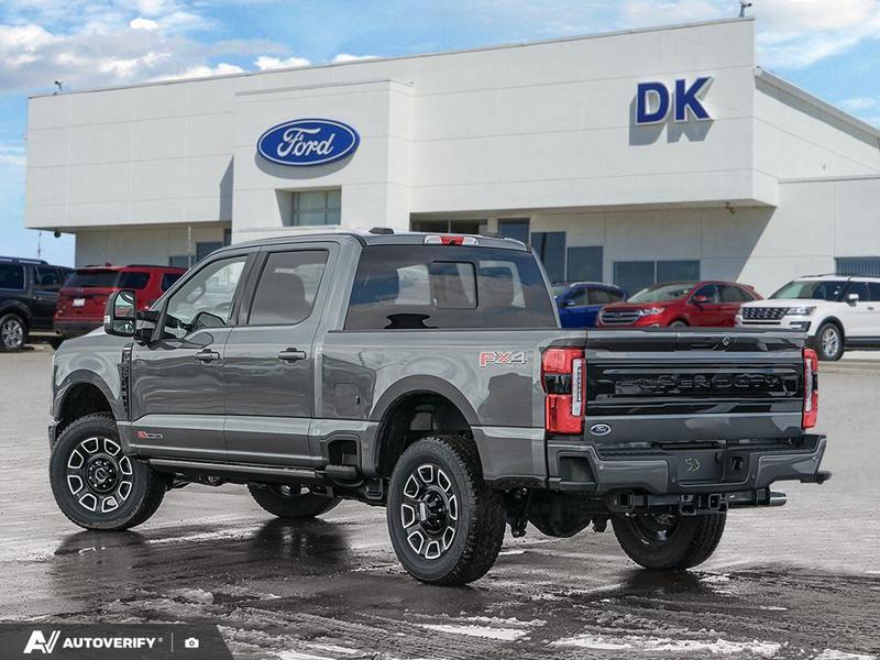 NEW 2026 Ford F-350 Super Duty Platinum - Carbonized Grey Metallic Exterior / BLACK ONYX/BLUE LEATHER Interior - $124,761 - Stock #D60347 - VIN 1FT8W3BM3TEE05392 - Photo 4