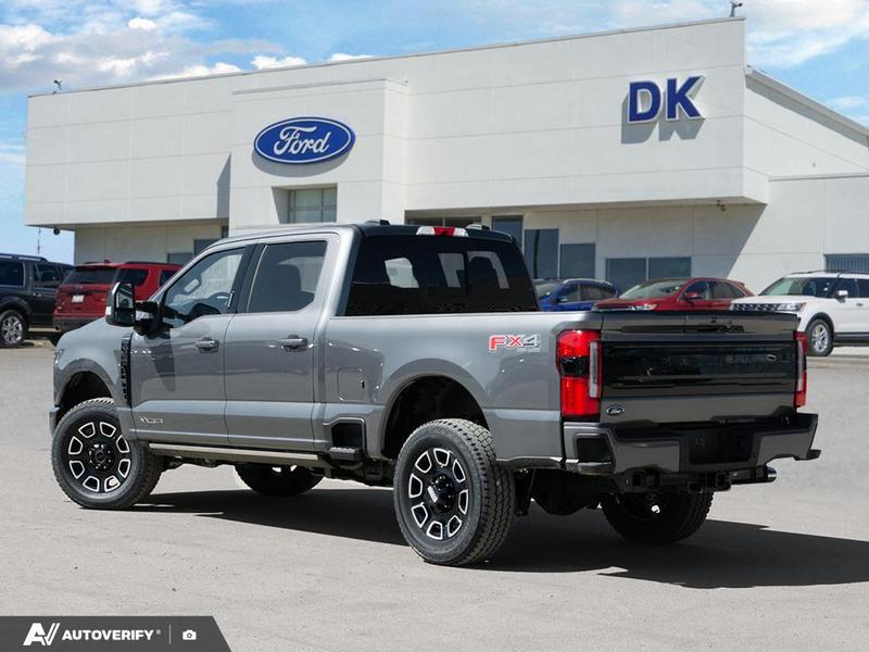 NEW 2026 Ford F-350 Super Duty Platinum - Carbonized Grey Metallic Exterior / BLACK ONYX/BLUE LEATHER Interior - $120,761 - Stock #D60428 - VIN 1FT8W3BT1TEE29312 - Photo 4