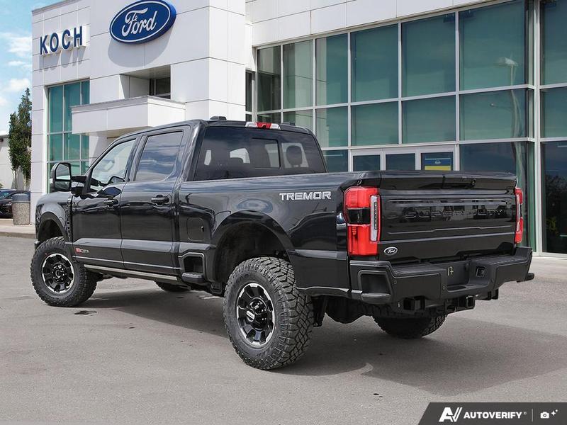 NEW 2026 Ford F-350 Super Duty Platinum Tremor - Agate Black Exterior / BLACK ONYX/BLUE LEATHER Interior - $136,453 - Stock #E60443 - VIN 1FT8W3BM7TED99614 - Photo 4