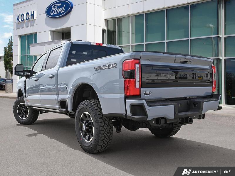 NEW 2026 Ford F-350 Super Duty Platinum - Glacier Gray Exterior / BLACK ONYX/BLUE LEATHER Interior - $137,253 - Stock #E60442 - VIN 1FT8W3BM1TED99091 - Photo 4