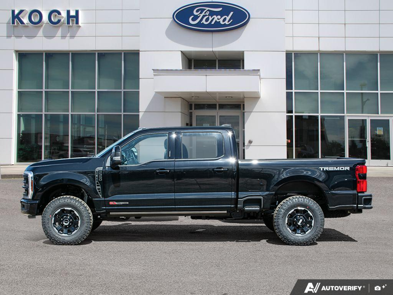 NEW 2026 Ford F-350 Super Duty Platinum Tremor - Agate Black Exterior / BLACK ONYX/BLUE LEATHER Interior - $125,720 - Stock #E60283 - VIN 1FT8W3BM8TED60496 - Photo 3
