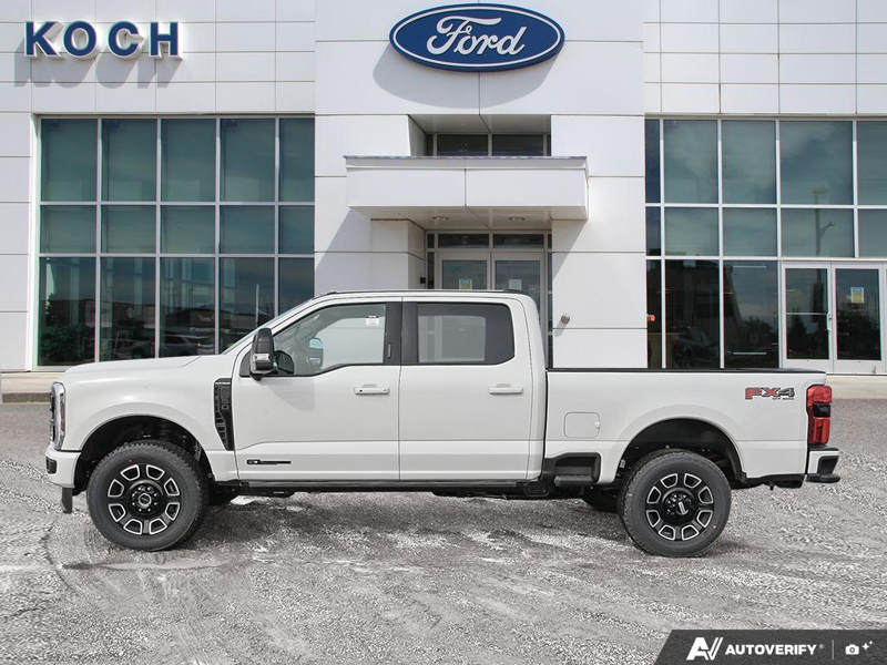 NEW 2026 Ford F-350 Super Duty Platinum - Star White Tri-coat Metallic Exterior / BLACK ONYX/BLUE LEATHER Interior - $119,878 - Stock #E60392 - VIN 1FT8W3BT6TED89079 - Photo 3