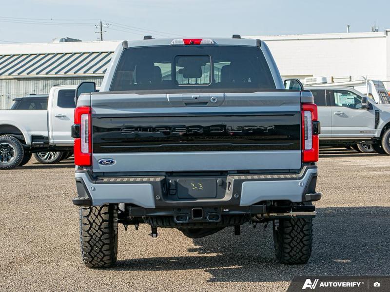 NEW 2026 Ford F-350 Super Duty Platinum Tremor - Glacier Gray Exterior / BLACK ONYX/BLUE LEATHER Interior - $134,693 - Stock #E60035 - VIN 1FT8W3BM4TEC29646 - Photo 5