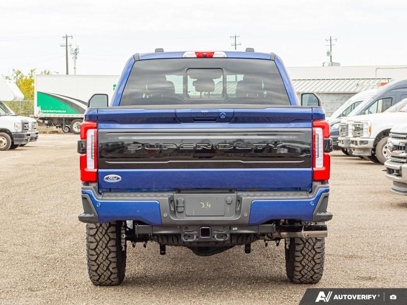 NEW 2026 Ford F-350 Super Duty Platinum Tremor - Argon Blue Metallic Exterior / BLACK ONYX/BLUE LEATHER Interior - $133,893 - Stock #E60017 - VIN 1FT8W3BM1TEC04574 - Photo 5