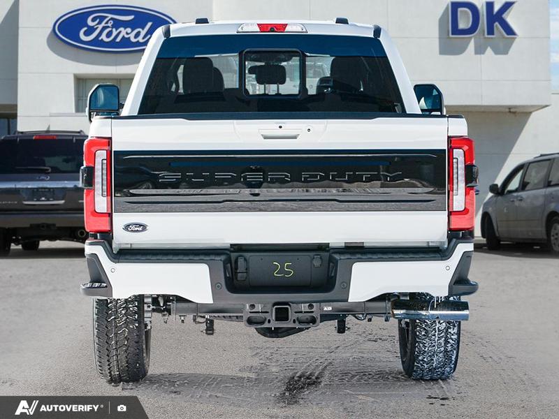 NEW 2026 Ford F-350 Super Duty Platinum - Star White Tri-coat Metallic Exterior / BLACK ONYX/BLUE LEATHER Interior - $121,561 - Stock #D60313 - VIN 1FT8W3BT6TED95352 - Photo 5