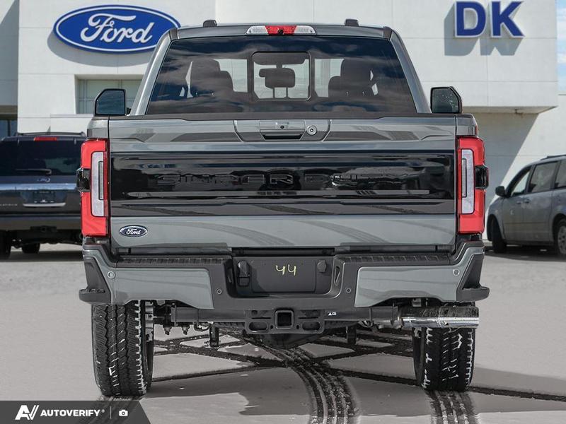NEW 2026 Ford F-350 Super Duty Platinum - Carbonized Grey Metallic Exterior / BLACK ONYX/BLUE LEATHER Interior - $121,361 - Stock #D60348 - VIN 1FT8W3BT2TEE05424 - Photo 5