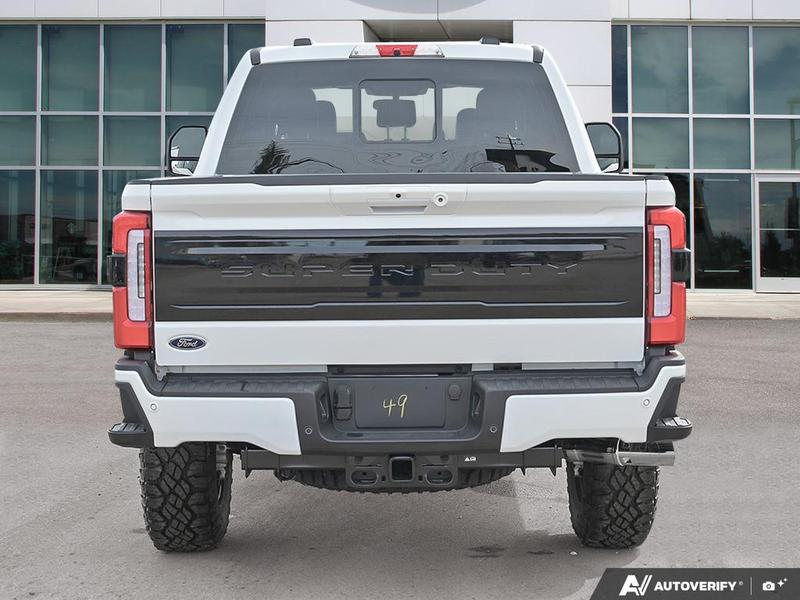 NEW 2026 Ford F-350 Super Duty Platinum Tremor - Star White Tri-coat Metallic Exterior / BLACK ONYX/BLUE LEATHER Interior - $137,253 - Stock #E60436 - VIN 1FT8W3BM9TEE06076 - Photo 5