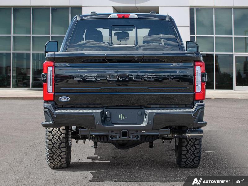 NEW 2026 Ford F-350 Super Duty Platinum Tremor - Agate Black Exterior / BLACK ONYX/BLUE LEATHER Interior - $136,353 - Stock #E60283 - VIN 1FT8W3BM8TED60496 - Photo 5