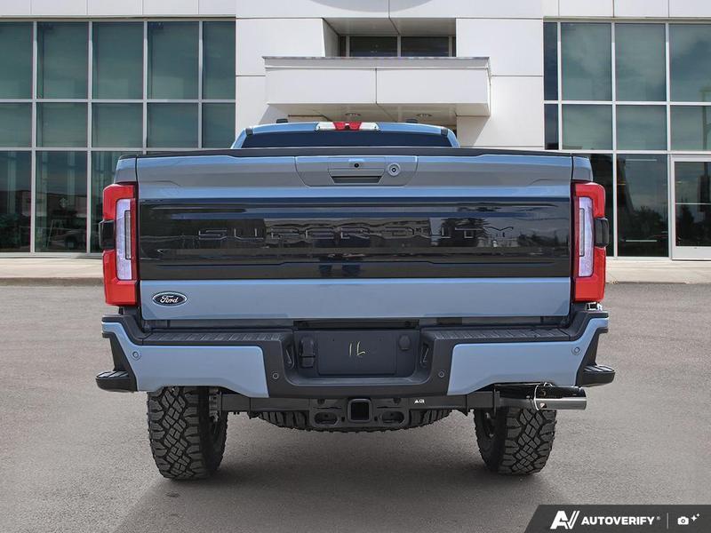 NEW 2026 Ford F-350 Super Duty Platinum - Glacier Gray Exterior / BLACK ONYX/BLUE LEATHER Interior - $137,253 - Stock #E60442 - VIN 1FT8W3BM1TED99091 - Photo 5
