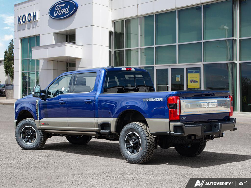 NEW 2026 Ford F-350 Super Duty King Ranch Tremor - Argon Blue/marsh Grey Exterior / JAVA LEATHER Interior - $126,767 - Stock #E60597 - VIN 1FT8W3BM6TEE28133 - Photo 4