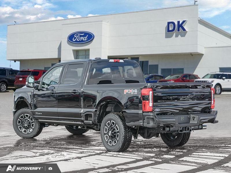 NEW 2026 Ford F-350 Super Duty Platinum - Agate Black Exterior / BLACK ONYX/BLUE LEATHER Interior - $114,915 - Stock #D60311 - VIN 1FT8W3BT6TED85081 - Photo 4