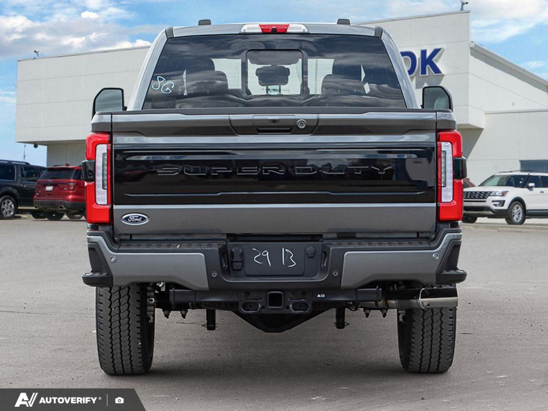 NEW 2026 Ford F-350 Super Duty Platinum - Carbonized Grey Metallic Exterior / BLACK ONYX/BLUE LEATHER Interior - $118,435 - Stock #D60444 - VIN 1FT8W3BMXTEE27115 - Photo 4