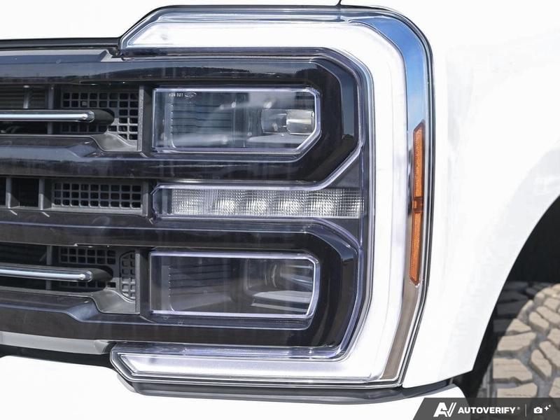 NEW 2026 Ford F-350 Super Duty Platinum Tremor - Star White Tri-coat Metallic Exterior / BLACK ONYX/BLUE LEATHER Interior - $137,153 - Stock #E60247 - VIN 1FT8W3BM5TED66353 - Photo 10