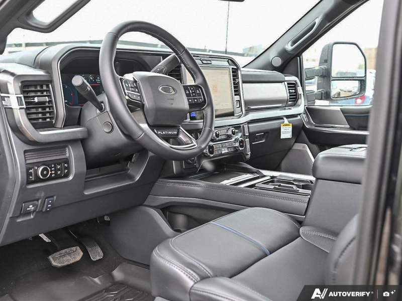 NEW 2026 Ford F-450 Super Duty Platinum - Agate Black Exterior / BLACK ONYX/BLUE LEATHER Interior - $137,958 - Stock #E60275 - VIN 1FT8W4DM9TED92070 - Photo 13