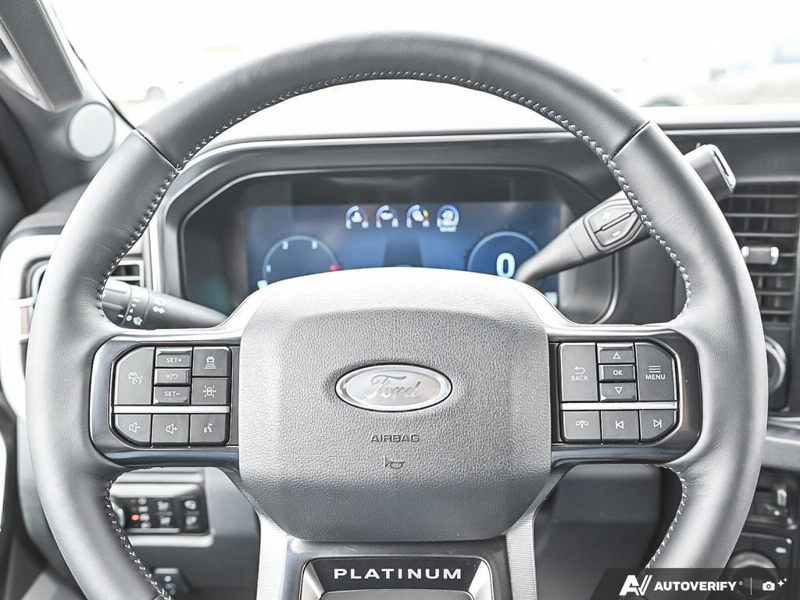 NEW 2026 Ford F-450 Super Duty Platinum - Agate Black Exterior / BLACK ONYX/BLUE LEATHER Interior - $137,958 - Stock #E60275 - VIN 1FT8W4DM9TED92070 - Photo 14