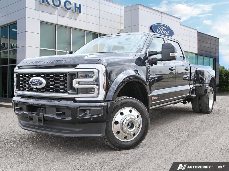 NEW 2026 Ford F-450 Super Duty Platinum - Agate Black Exterior / BLACK ONYX/BLUE LEATHER Interior - $137,958 - Stock #E60275 - VIN 1FT8W4DM9TED92070 - Photo 1