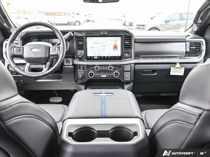 NEW 2026 Ford F-450 Super Duty Platinum - Agate Black Exterior / BLACK ONYX/BLUE LEATHER Interior - $137,958 - Stock #E60275 - VIN 1FT8W4DM9TED92070 - Photo 25