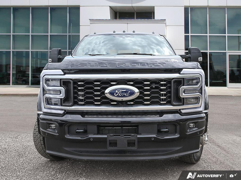 NEW 2026 Ford F-450 Super Duty Platinum - Agate Black Exterior / BLACK ONYX/BLUE LEATHER Interior - $137,958 - Stock #E60275 - VIN 1FT8W4DM9TED92070 - Photo 2