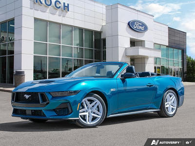 NEW 2026 Ford Mustang GT Premium - Adriatic Blue Metallic Exterior - $75,609 - Stock #E60105 - VIN 1FAGP8FF6T5103795