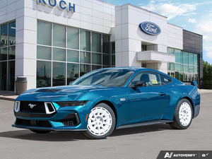 NEW 2026 Ford Mustang GT Premium - Adriatic Blue Metallic Exterior - $71,810 - Stock #E60117 - VIN 1FA6P8CF1T5401106