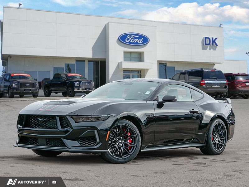 NEW 2026 Ford Mustang GT Premium - Shadow Black Exterior / CARMINE RED LEATHER-TRIMMED Interior - $70,999 - Stock #D60171 - VIN 1FA6P8CF8T5404360 - Photo 1