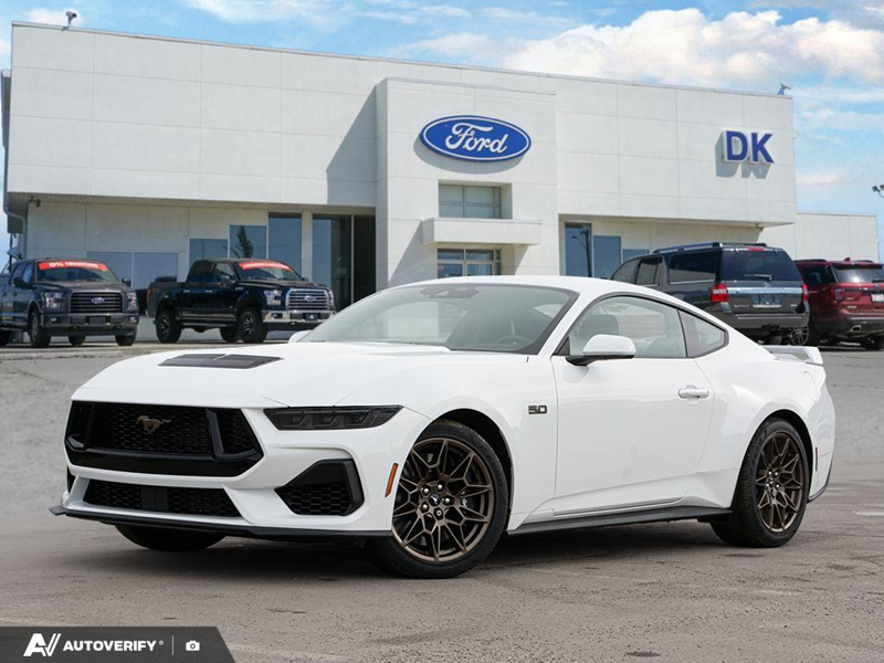NEW 2026 Ford Mustang GT - Oxford White Exterior / BLACK ONYX CLOTH Interior - $61,602 - Stock #D60195 - VIN 1FA6P8CFXT5404604 - Photo 1