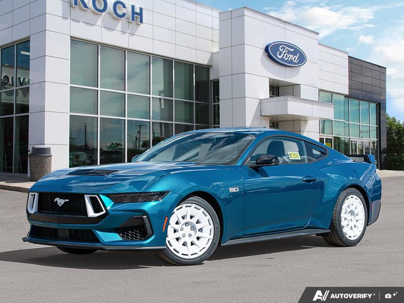 NEW 2026 Ford Mustang GT Premium - Adriatic Blue Metallic Exterior / BLACK ONYX TRIM Interior - $71,810 - Stock #E60117 - VIN 1FA6P8CF1T5401106 - Photo 1