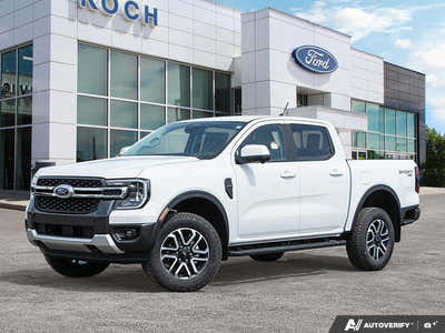 NEW 2026 Ford Ranger LARIAT - Oxford White Exterior - $60,834 - Stock #E60531 - VIN 1FTER4KH5TLE13718