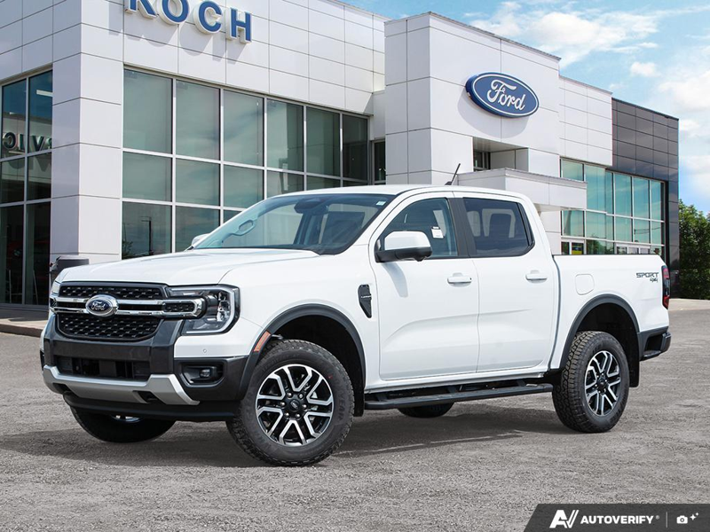 NEW 2026 Ford Ranger LARIAT - Oxford White Exterior / EBONY ACTIVEX TRIMMED Interior - $57,145 - Stock #E60531 - VIN 1FTER4KH5TLE13718 - Photo 1