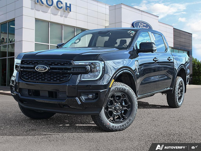 NEW 2026 Ford Ranger LARIAT - Shadow Black Exterior - $61,129 - Stock #E60929 - VIN 1FTER4KP7TLE38580
