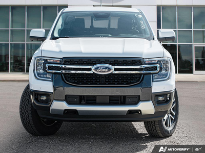 NEW 2026 Ford Ranger LARIAT - Oxford White Exterior - $64,469 - Stock #E61070 - VIN 1FTER4KP6TLE37114