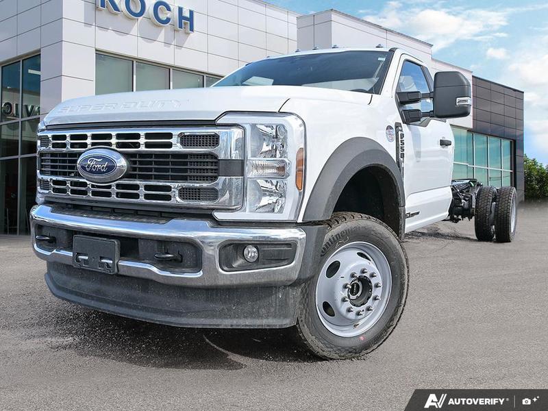 NEW 2026 Ford Super Duty F-550 DRW XLT - Oxford White Exterior / MEDIUM DARK SLATE CLOTH Interior - $100,594 - Stock #E60293 - VIN 1FDUF5HT7TED93364 - Photo 1