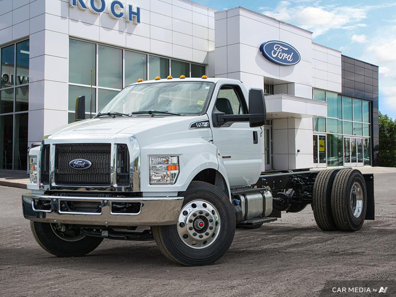 NEW 2026 Ford Super Duty F-750 REGULAR CAB DOCK HGT - Oxford White Exterior / STEEL GRAY CLOTH Interior - $122,946 - Stock #E60003 - VIN 1FDPF7DX4TDF00667 - Photo 1