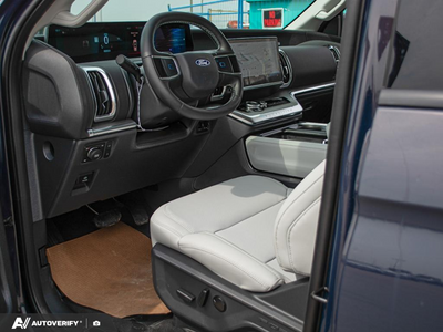 NEW 2027 Ford Expedition Platinum Max - SALT CRYSTAL GREY, LEATHER-TRIMMED HEATED & VENTILATED FRONT CAP Interior - $114,369 - Stock #D70000 - VIN 1FMJK1M81VEA00793
