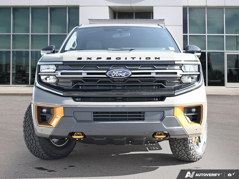 NEW 2027 Ford Expedition Tremor - Marsh Grey Exterior / BLACK ONYX/ELECTRIC SPICE, LEATHER-TRIMMED HEATED & VENTILATED F Interior - $115,344 - Stock #E70010 - VIN 1FMJU1RG7VEA00811 - Photo 2