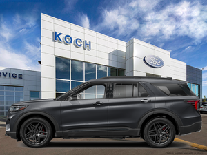 NEW 2027 Ford Explorer ST - Agate Black Metallic Exterior - $76,564 - Stock #E70066 - VIN 1FMWK8GC4VGA04453