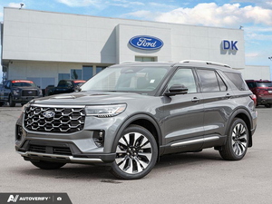 NEW 2027 Ford Explorer Platinum - Carbonized Grey Metallic Exterior - $70,714 - Stock #D70016 - VIN 1FMUK8HH5VGA17715