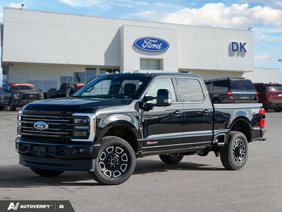 NEW 2027 Ford F-350 Super Duty Platinum - Agate Black Metallic Exterior - $126,091 - Stock #D70007 - VIN 1FT8W3BM6VEC01642